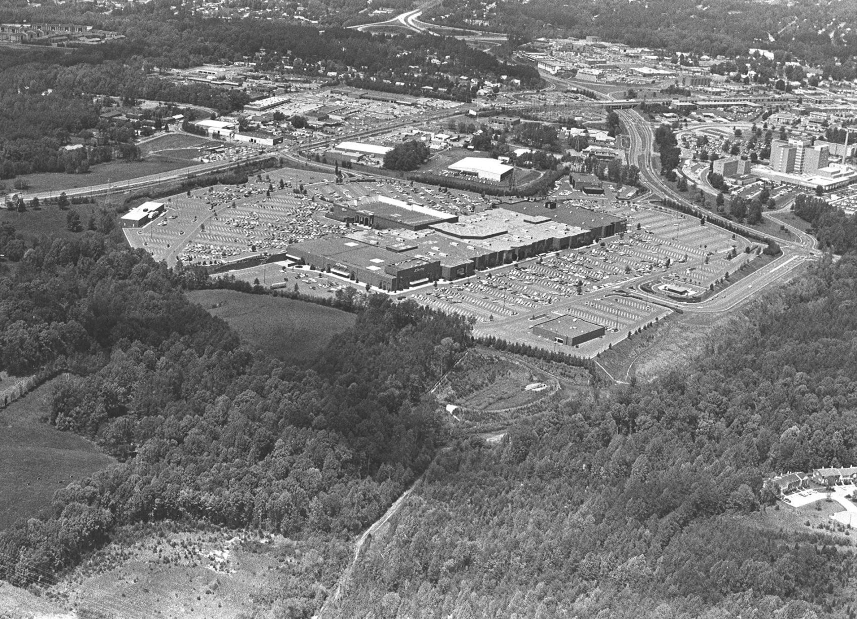 Hanes Mall shopping center site, 1981